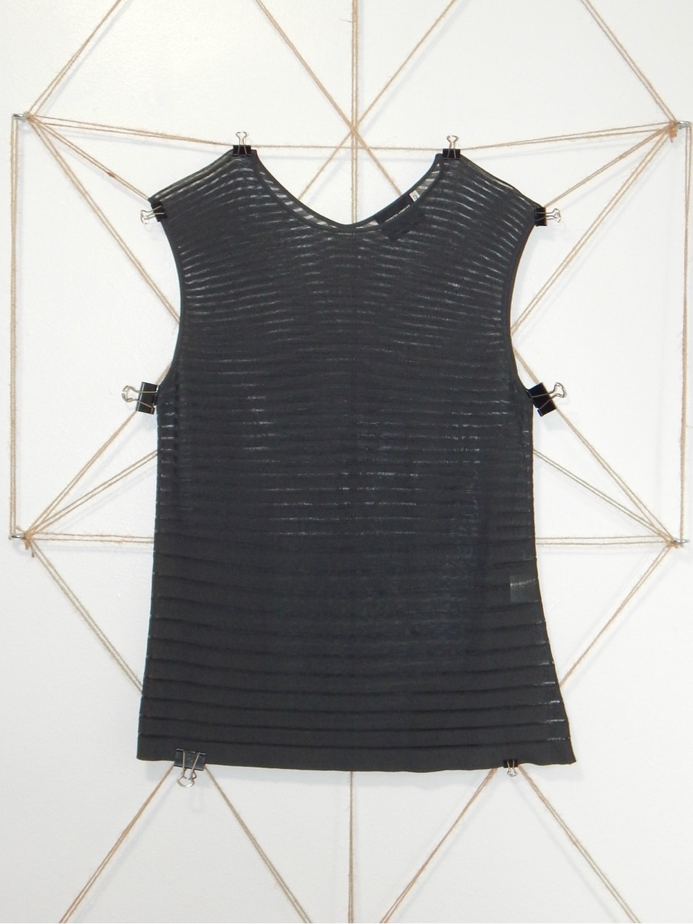 Giorgio Armani, Striped Mesh Tank, c. late 1990s